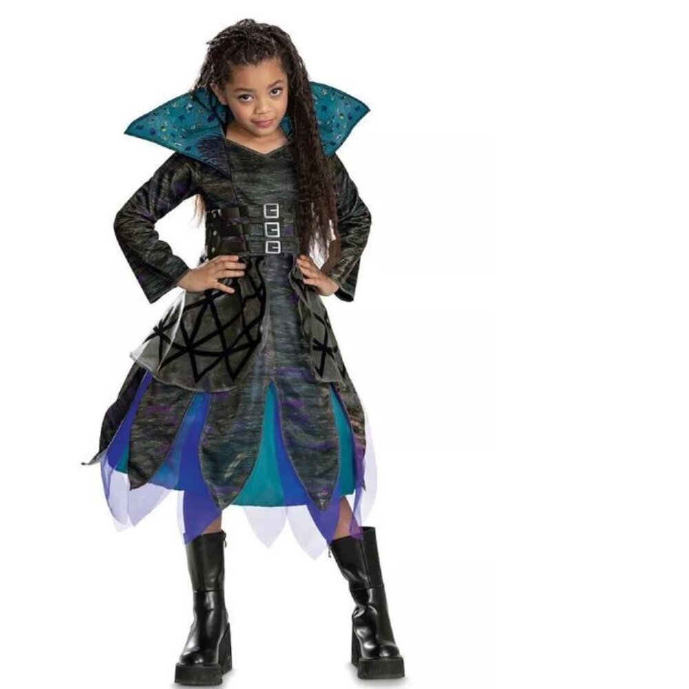 Descendants Uliana Halloween Costume 10/12 The Rise of Red Deluxe Dress Disney - Picture 1 of 7